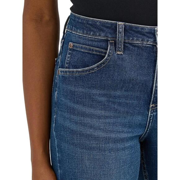 Lee Women's Jeans - 23" Loose Fit Capri Pants - Size 4 NWT Mid-Rise Straight Leg - Picture 3 of 7